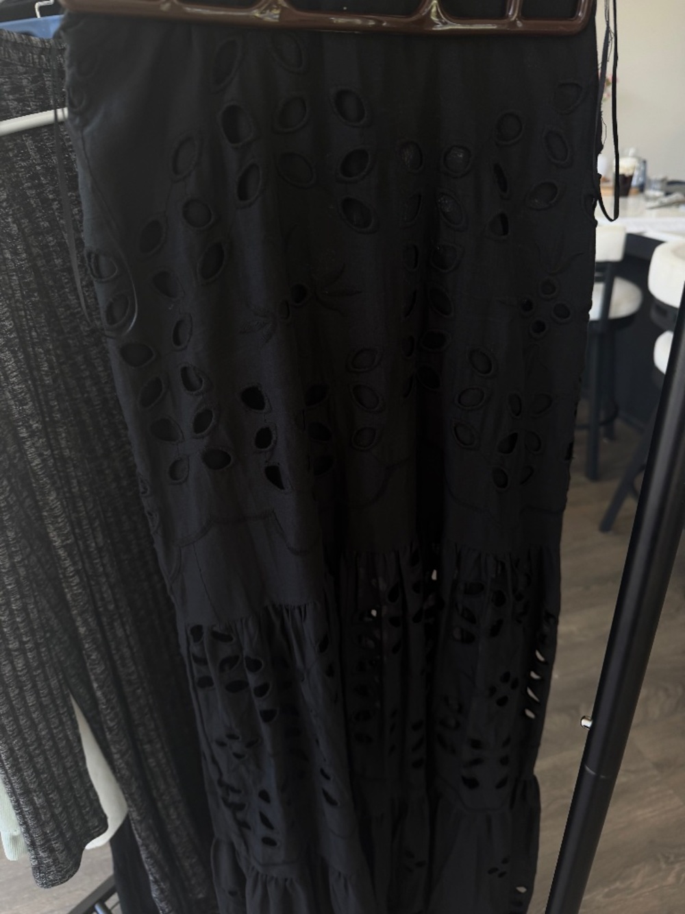 Eyelet Maxi skirt